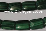 CMN316 15.5 inches 13*18mm rectangle natural malachite beads wholesale