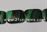 CMN317 15.5 inches 15*20mm rectangle natural malachite beads wholesale