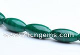 CMN32 8*12mm rice A grade natural malachite beads wholesale