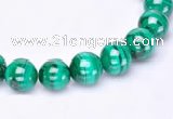 CMN36 AB grade 3mm round natural malachite beads Wholesale