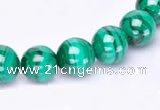 CMN37 AB grade 4mm round natural malachite beads Wholesale