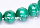 CMN39 AB grade 8mm round natural malachite beads Wholesale