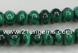 CMN400 15.5 inches 4*6mm rondelle natural malachite beads wholesale