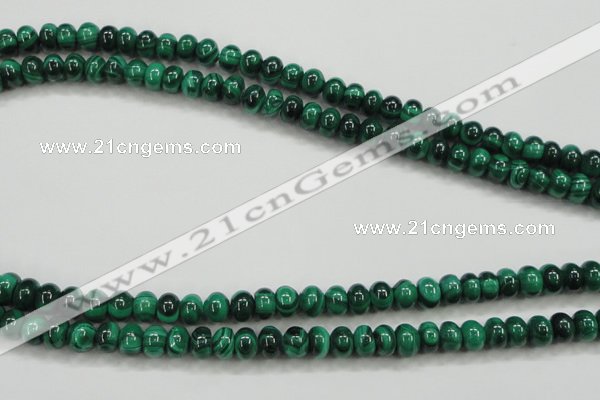 CMN400 15.5 inches 4*6mm rondelle natural malachite beads wholesale