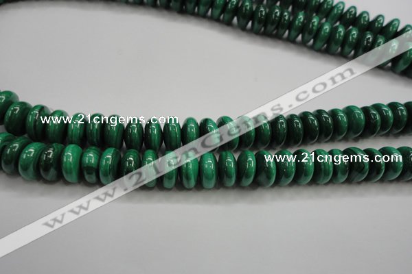 CMN401 15.5 inches 5*8mm rondelle natural malachite beads wholesale