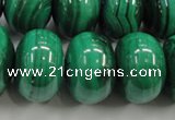 CMN403 15.5 inches 8*12mm rondelle natural malachite beads wholesale