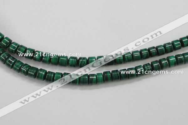 CMN408 15.5 inches 5*6mm tyre natural malachite beads wholesale