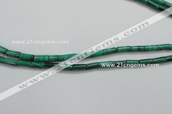 CMN410 15.5 inches 4*9mm tube natural malachite beads wholesale