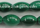 CMN420 15.5 inches 8*12mm rice natural malachite beads wholesale