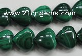 CMN425 15.5 inches 8*8mm heart natural malachite beads wholesale