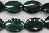 CMN436 15.5 inches 15*20mm oval natural malachite beads wholesale