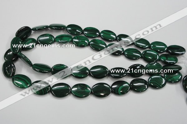 CMN436 15.5 inches 15*20mm oval natural malachite beads wholesale