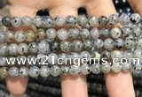 CMQ101 15.5 inches 6mm round moss quartz beads wholesale