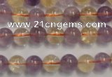 CMQ216 15.5 inches 8mm round multicolor quartz gemstone beads