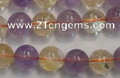 CMQ218 15.5 inches 12mm round multicolor quartz gemstone beads