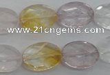 CMQ253 15.5 inches 13*18mm faceted oval multicolor quartz beads