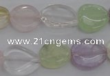 CMQ260 15.5 inches 12*14mm -14*16mm freeform multicolor quartz beads