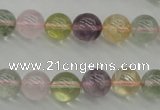 CMQ303 15.5 inches 10mm round multicolor quartz gemstone beads