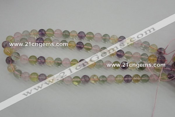 CMQ303 15.5 inches 10mm round multicolor quartz gemstone beads