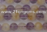 CMQ311 15.5 inches 6mm round citrine & amethyst beads wholesale