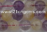 CMQ313 15.5 inches 10mm round citrine & amethyst beads wholesale