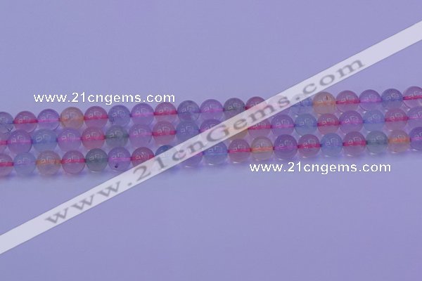 CMQ332 15.5 inches 8mm round colorful quartz beads wholesale