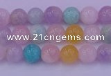 CMQ341 15.5 inches 6mm round mixed quartz gemstone beads