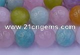 CMQ343 15.5 inches 10mm round mixed quartz gemstone beads