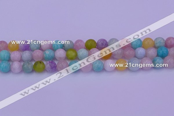 CMQ343 15.5 inches 10mm round mixed quartz gemstone beads