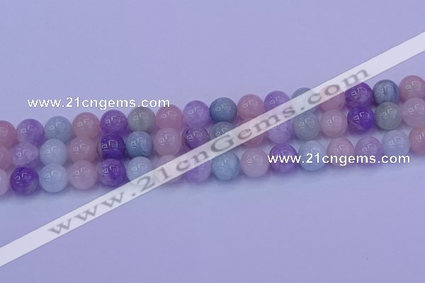 CMQ353 15.5 inches 10mm round mixed quartz beads wholesale