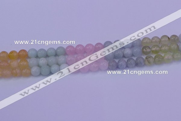 CMQ362 15.5 inches 8mm round rainbow quartz beads wholesale