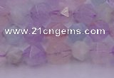 CMQ381 15.5 inches 6mm faceted nuggets mixed quartz beads