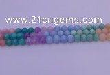 CMQ403 15.5 inches 10mm round mixed quartz beads wholesale