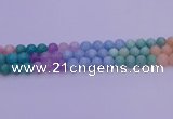 CMQ404 15.5 inches 12mm round mixed quartz beads wholesale