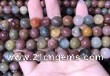 CMQ443 15.5 inches 10mm round mixed rutilated quartz beads