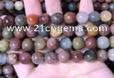 CMQ444 15.5 inches 12mm round mixed rutilated quartz beads