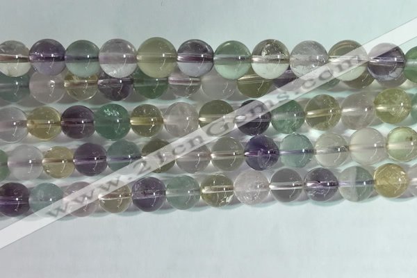 CMQ457 15.5 inches 8mm round colorfull quartz beads wholesale