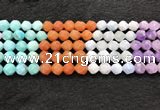 CMQ463 15.5 inches 10mm faceted nuggets mixed quartz beads