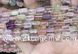 CMQ505 15.5 inches 8*10mm rectangle colorfull quartz beads wholesale