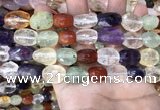 CMQ515 10*12mm - 13*18mm faceted nuggets colorfull quartz beads