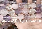 CMQ522 12*16mm - 15*20mm faceted nuggets colorfull quartz beads