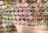 CMQ535 15.5 inches 10mm faceted round colorfull quartz beads