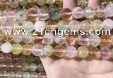 CMQ536 15.5 inches 12mm faceted round colorfull quartz beads