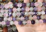 CMQ538 15.5 inches 10mm faceted round colorfull quartz beads