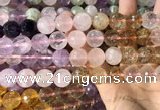 CMQ548 15.5 inches 14mm faceted round colorfull quartz beads