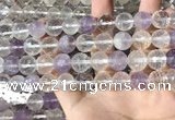 CMQ557 15.5 inches 12mm faceted round colorfull quartz beads