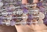 CMQ558 15.5 inches 14mm faceted round colorfull quartz beads