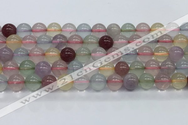 CMQ572 15.5 inches 10mm round mixed quartz beads wholesale