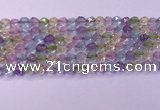 CMQ575 15.5 inches 6mm faceted round mixed quartz beads