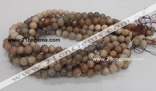 CMS03 15.5 inches 10mm round moonstone gemstone beads wholesale